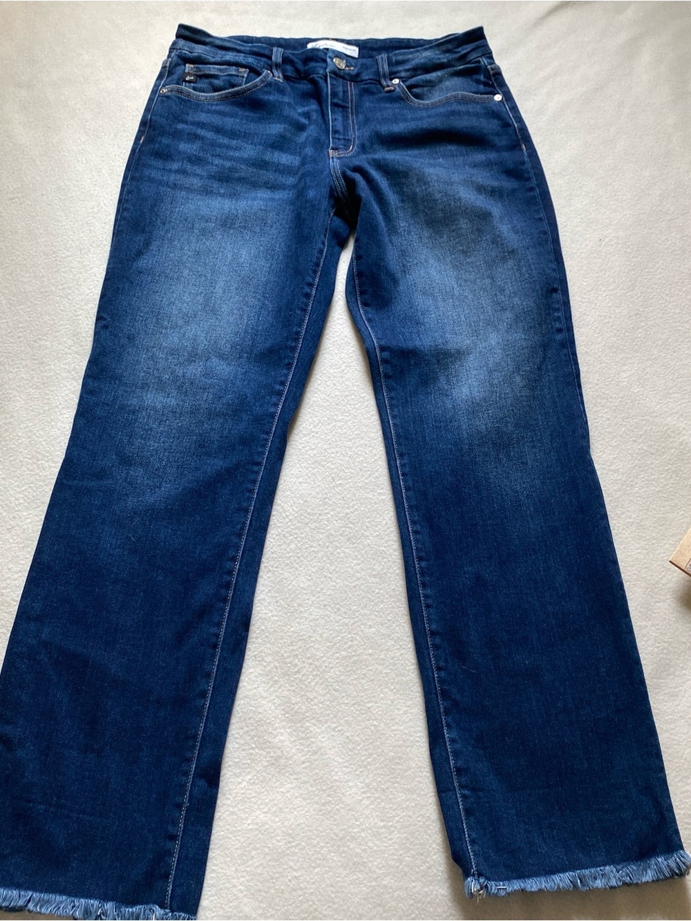 Maurice's kancan frayed bottom jeans mid rise size 10